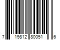 Barcode Image for UPC code 719812800516