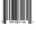 Barcode Image for UPC code 719978811821