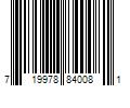 Barcode Image for UPC code 719978840081