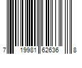 Barcode Image for UPC code 719981626368