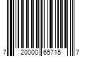 Barcode Image for UPC code 720000657157