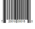 Barcode Image for UPC code 720018000150