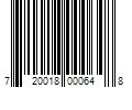 Barcode Image for UPC code 720018000648