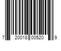 Barcode Image for UPC code 720018005209