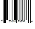 Barcode Image for UPC code 720018998594. Product Name: Kryptonite Gripper Dial Padlock