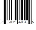 Barcode Image for UPC code 720026470945