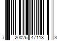 Barcode Image for UPC code 720026471133