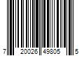 Barcode Image for UPC code 720026498055