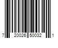 Barcode Image for UPC code 720026500321