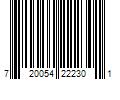 Barcode Image for UPC code 720054222301