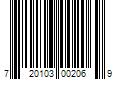 Barcode Image for UPC code 720103002069