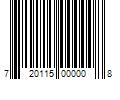 Barcode Image for UPC code 720115000008