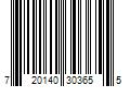 Barcode Image for UPC code 720140303655