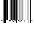 Barcode Image for UPC code 720247000112