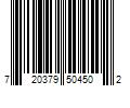 Barcode Image for UPC code 720379504502