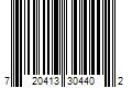 Barcode Image for UPC code 720413304402