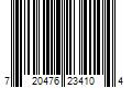 Barcode Image for UPC code 720476234104