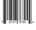 Barcode Image for UPC code 720707767944