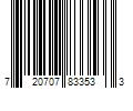 Barcode Image for UPC code 720707833533