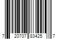 Barcode Image for UPC code 720707834257