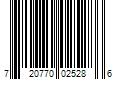 Barcode Image for UPC code 720770025286