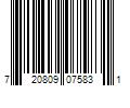 Barcode Image for UPC code 720809075831