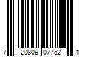 Barcode Image for UPC code 720809077521