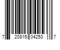 Barcode Image for UPC code 720815042537