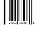 Barcode Image for UPC code 721003080386