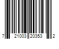 Barcode Image for UPC code 721003203532