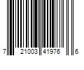 Barcode Image for UPC code 721003419766