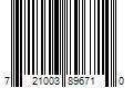 Barcode Image for UPC code 721003896710