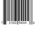 Barcode Image for UPC code 721003940048