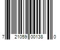 Barcode Image for UPC code 721059001380