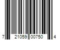 Barcode Image for UPC code 721059007504