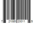 Barcode Image for UPC code 721085200115. Product Name: Hawaiian Silky - Dry Look Gel Activator