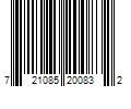 Barcode Image for UPC code 721085200832