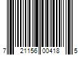 Barcode Image for UPC code 721156004185