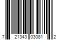 Barcode Image for UPC code 721343030812