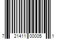 Barcode Image for UPC code 721411000051