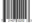 Barcode Image for UPC code 721427022023