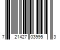 Barcode Image for UPC code 721427039953