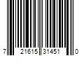 Barcode Image for UPC code 721615314510