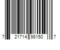 Barcode Image for UPC code 721714981507