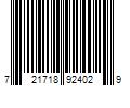 Barcode Image for UPC code 721718924029