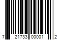 Barcode Image for UPC code 721733000012