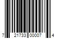 Barcode Image for UPC code 721733000074