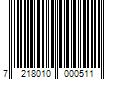 Barcode Image for UPC code 7218010000511