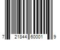 Barcode Image for UPC code 721844600019