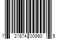 Barcode Image for UPC code 721874009905. Product Name: 